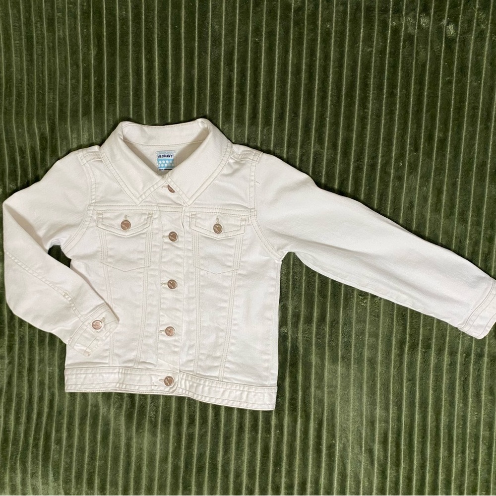 Old Navy Kids Off-White Denim Jacket